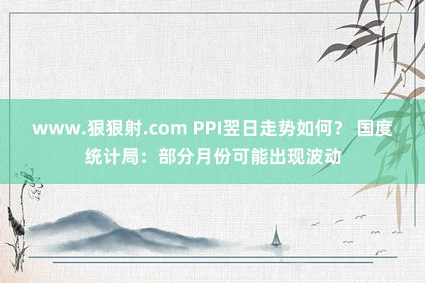 www.狠狠射.com PPI翌日走势如何？ 国度统计局：部分月份可能出现波动