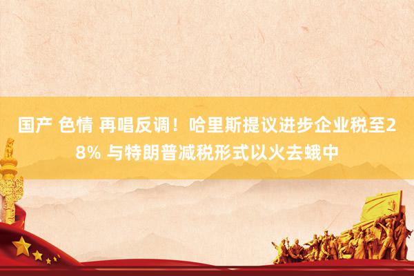 国产 色情 再唱反调！哈里斯提议进步企业税至28% 与特朗普减税形式以火去蛾中