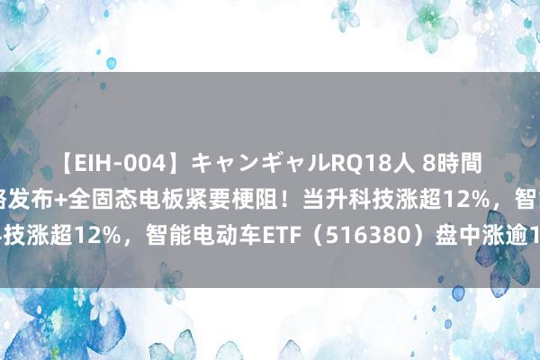 【EIH-004】キャンギャルRQ18人 8時間 北京车路云边幅招标谋略发布+全固态电板紧要梗阻！当升科技涨超12%，智能电动车ETF（516380）盘中涨逾1.5%