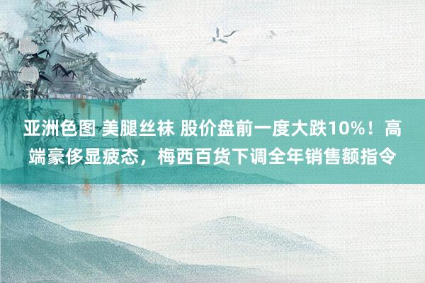 亚洲色图 美腿丝袜 股价盘前一度大跌10%！高端豪侈显疲态，梅西百货下调全年销售额指令