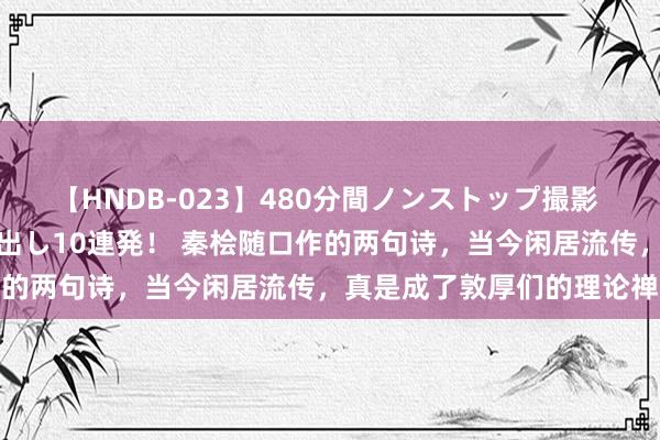 【HNDB-023】480分間ノンストップ撮影 ノーカット編集で本物中出し10連発！ 秦桧随口作的两句诗，当今闲居流传，真是成了敦厚们的理论禅